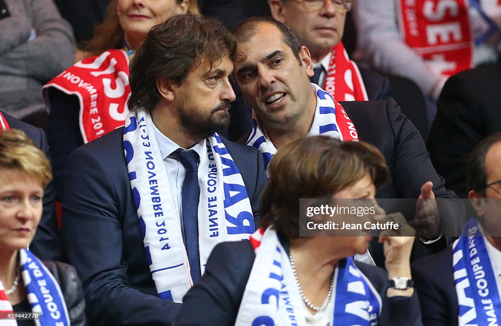 France v Switzerland - Davis Cup World Group Final: Day Two