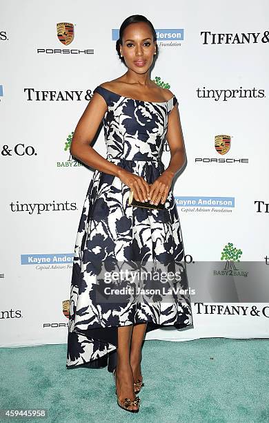 Actress Kerry Washington attends the 2014 Baby2Baby gala at The Book Bindery on November 8, 2014 in Culver City, California.