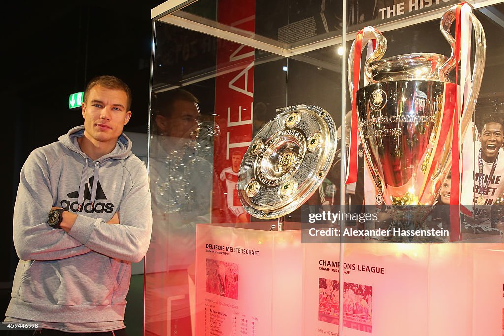 Holger Badstuber Visits The FC Bayern Erlebniswelt