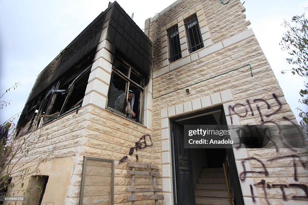 House of Palestinian family allegedly set on fire in Ramallah