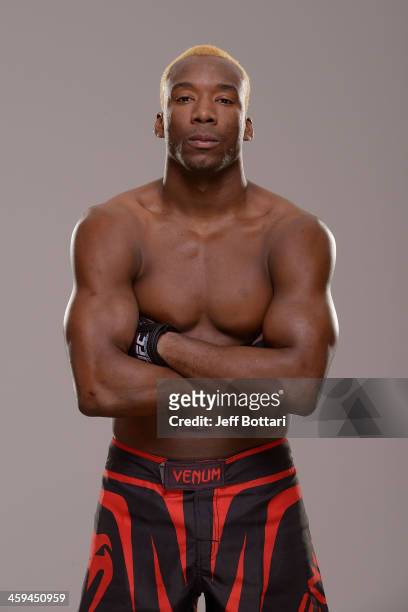 William 'Patolino' Macario poses for a portrait during a UFC photo session on December 26, 2013 in Las Vegas, Nevada.