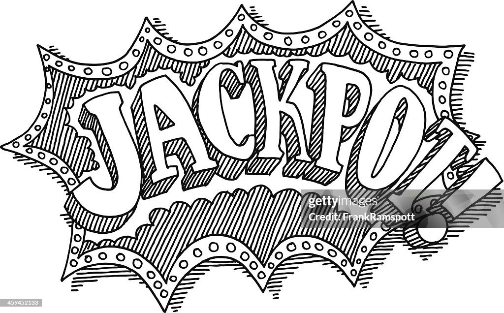 Jackpot texto desenho