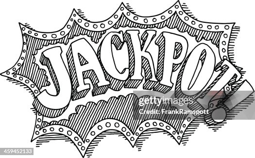 Jackpot Text Drawing Jackpot Text Drawing