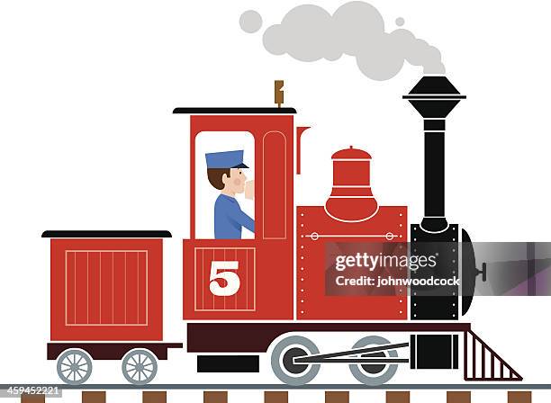 locomotive - train driver stock illustrations