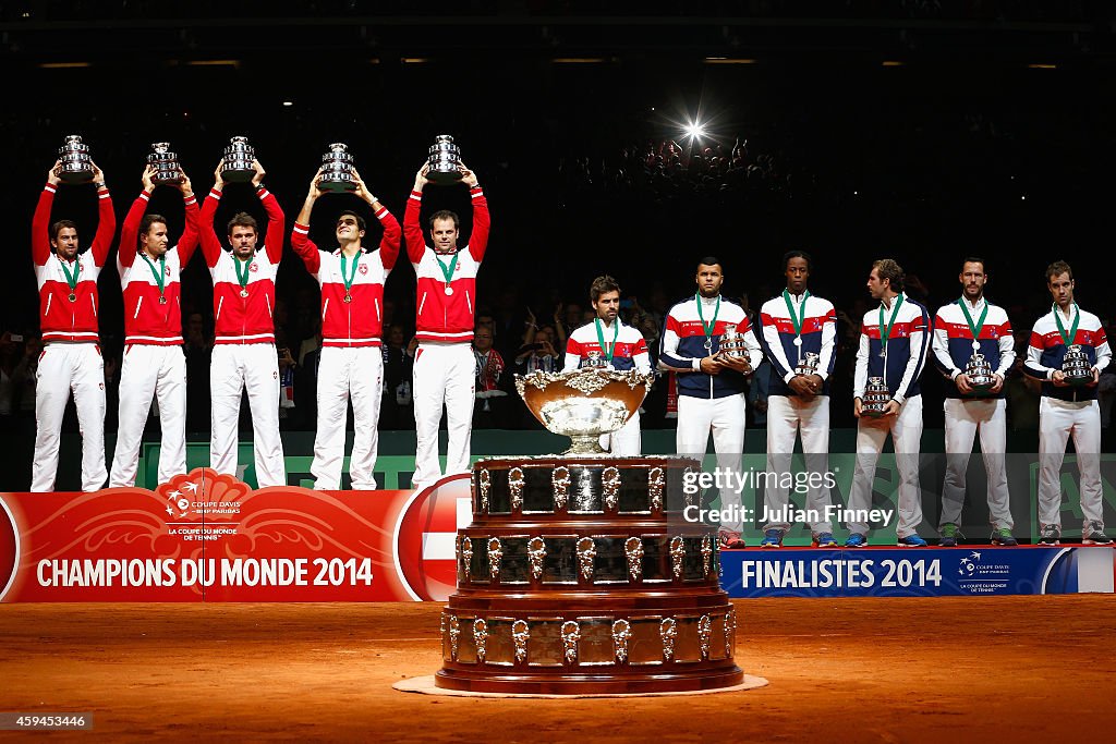 France v Switzerland - Davis Cup World Group Final: Day Three