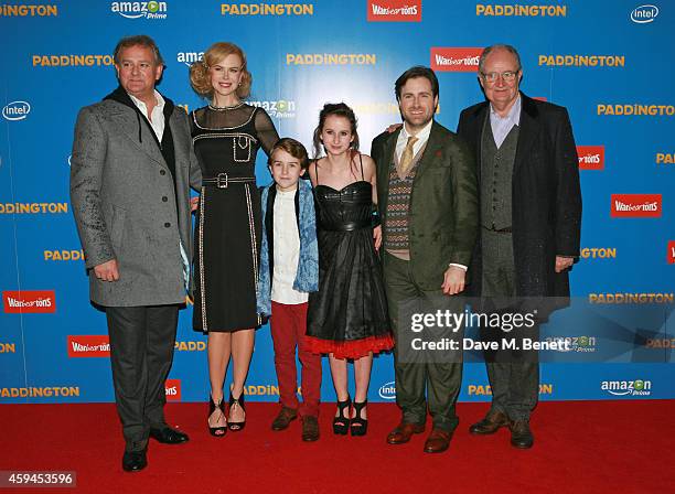 Hugh Bonneville, Nicole Kidman, Samuel Joslin, Madeleine Harris, director Paul King and Jim Broadbent attend the World Premiere of "Paddington" at...