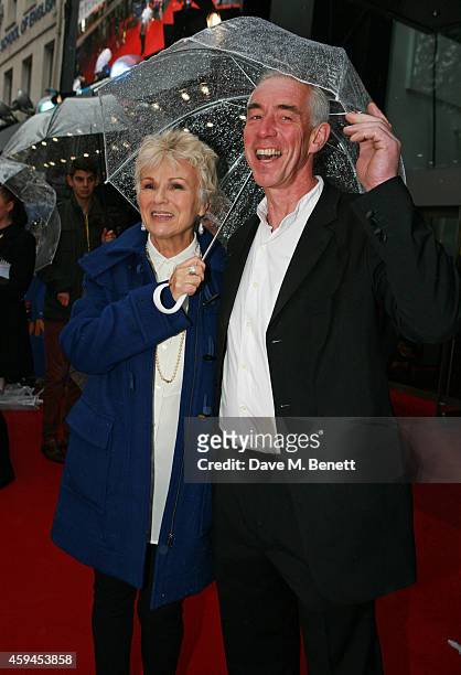 Julie Walters and husband Grant Roffey attend the World Premiere of "Paddington" at Odeon Leicester Square on November 23, 2014 in London, England.