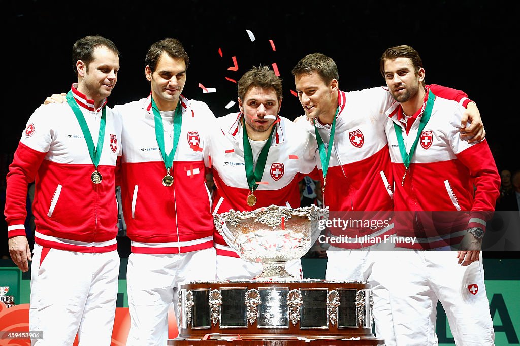 France v Switzerland - Davis Cup World Group Final: Day Three