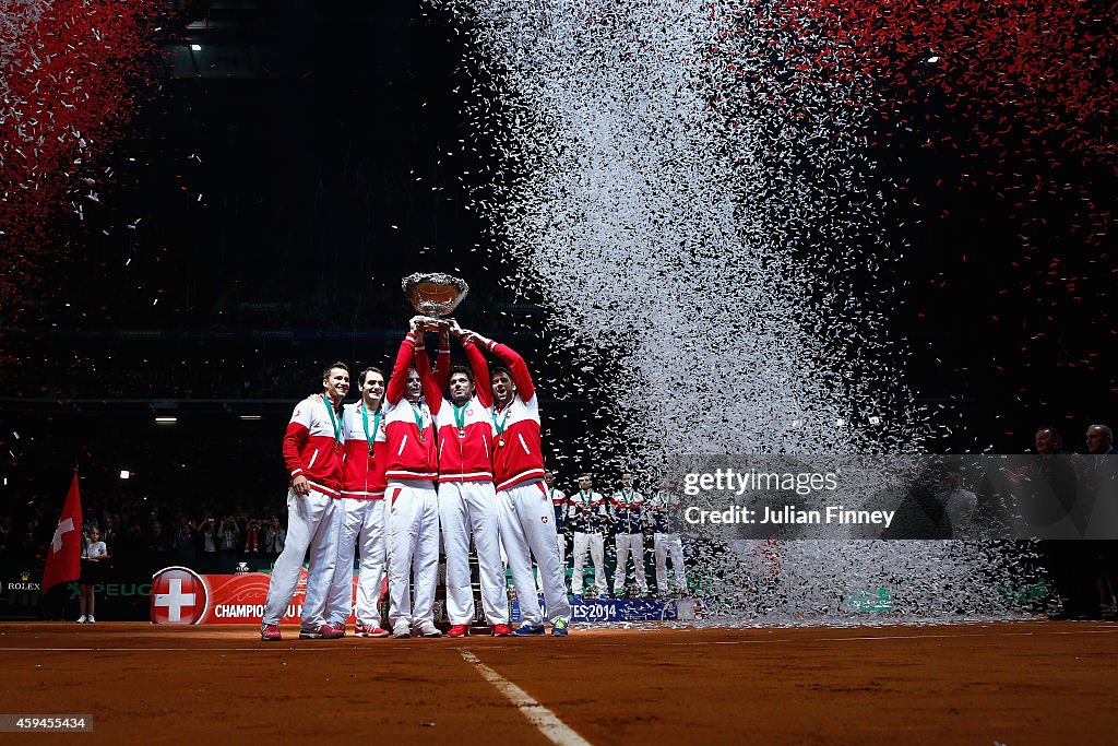 France v Switzerland - Davis Cup World Group Final: Day Three