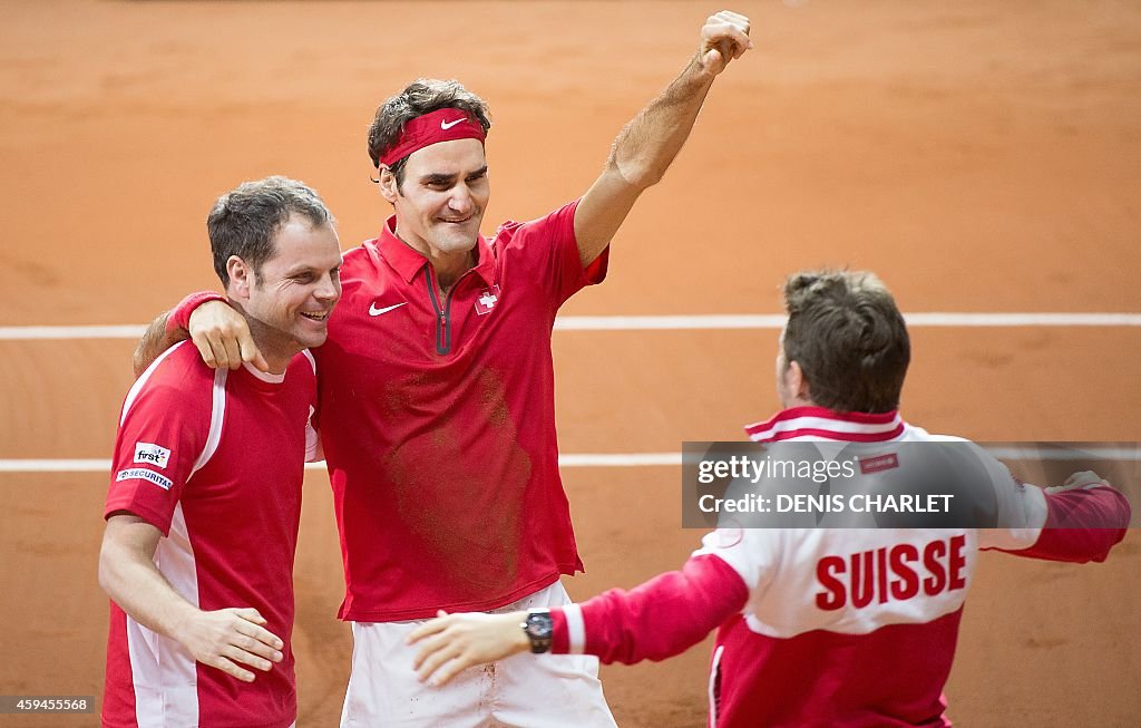 TENNIS-DAVIS-CUP-FRA-SUI