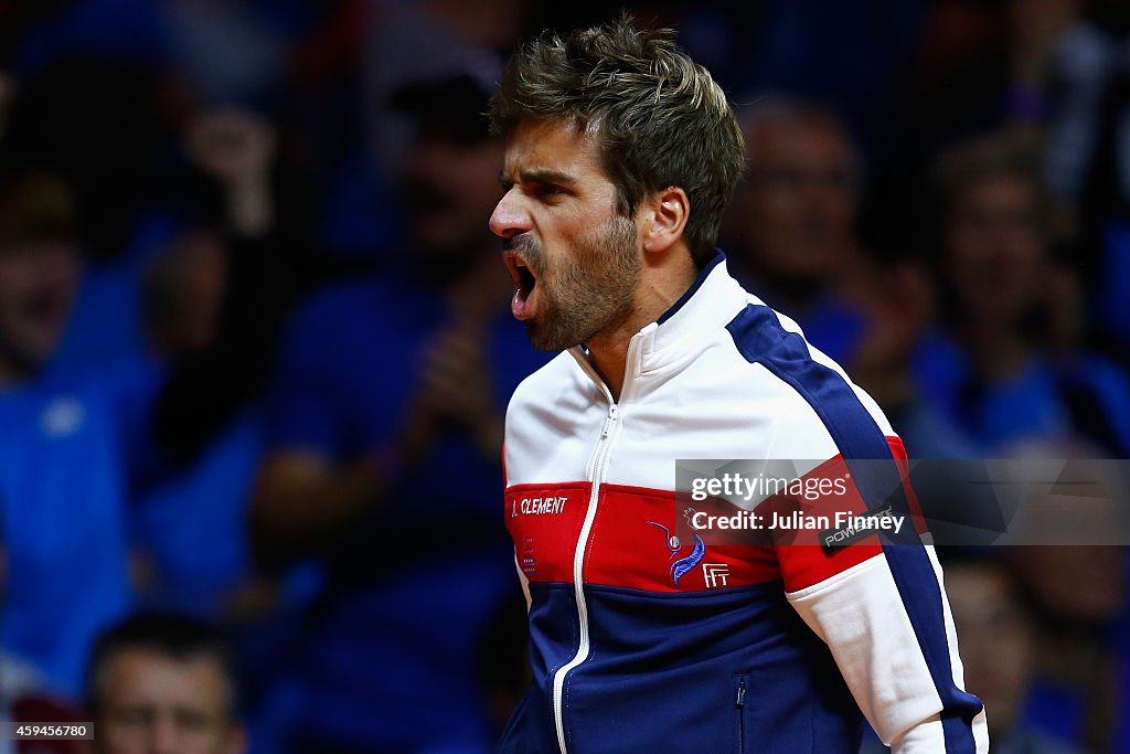 France v Switzerland - Davis Cup World Group Final: Day Three