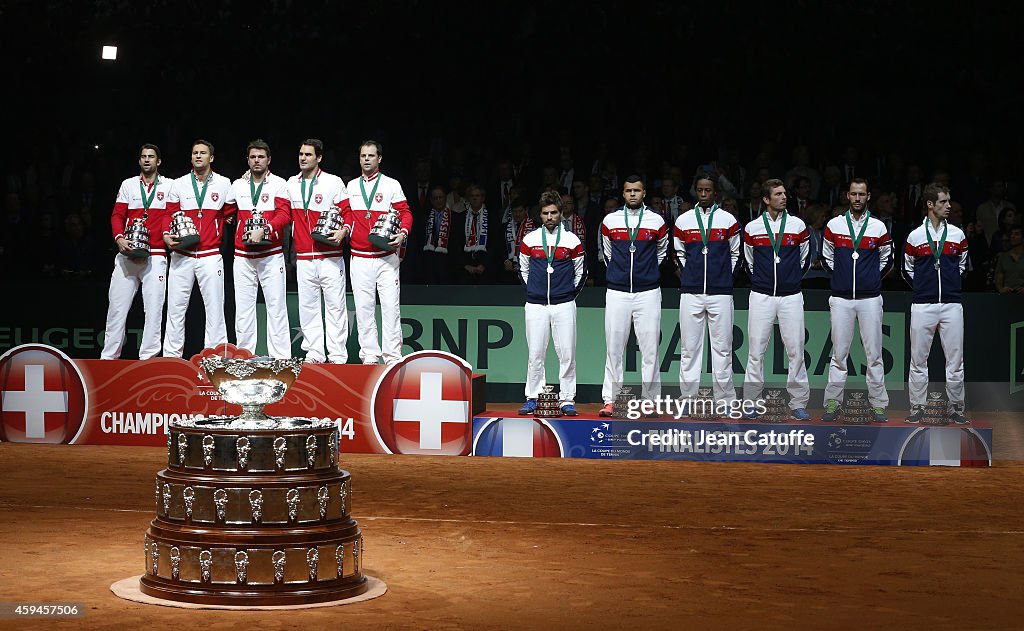 France v Switzerland - Davis Cup World Group Final: Day Three