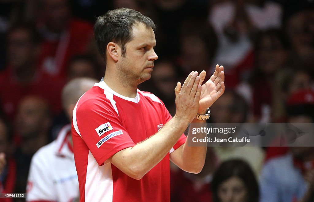 France v Switzerland - Davis Cup World Group Final: Day Three