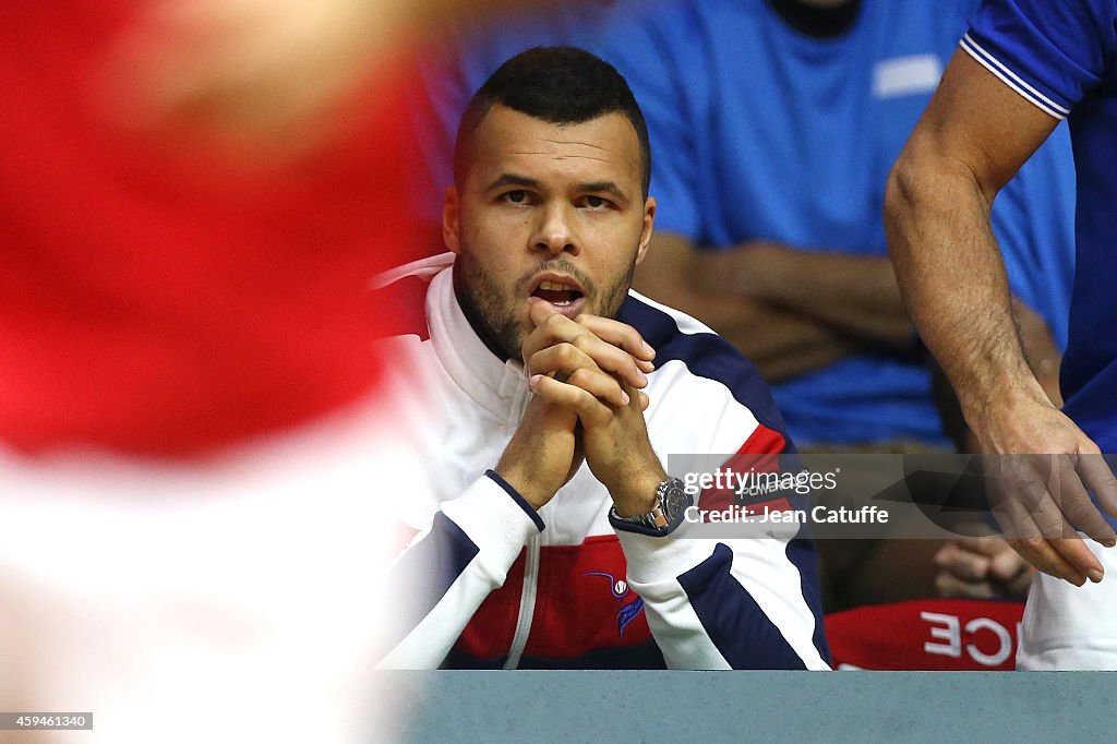 France v Switzerland - Davis Cup World Group Final: Day Three