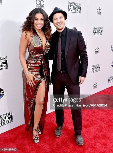 Recording artists Jordin Sparks and Gavin DeGraw attend the 2014 American Music Awards at Nokia Theatre L.A. Live on November 23, 2014 in Los...