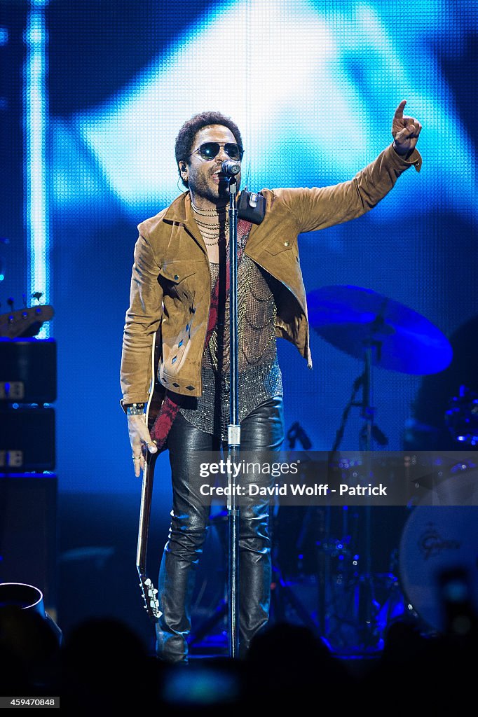 Lenny Kravitz Performs At Bercy In Paris