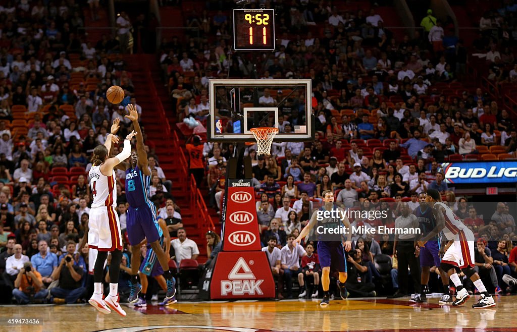 Charlotte Hornets v Miami Heat