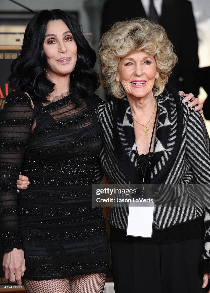 Cher Honored With Hand And Footprint Ceremony At Grauman's Chinese Theatre