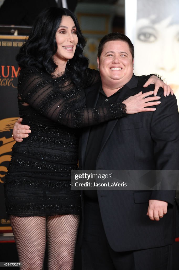 Cher Honored With Hand And Footprint Ceremony At Grauman's Chinese Theatre