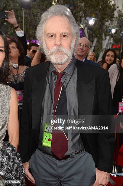 Musician Bob Weir of the Grateful Dead attends the 2014 American Music Awards at Nokia Theatre L.A. Live on November 23, 2014 in Los Angeles,...