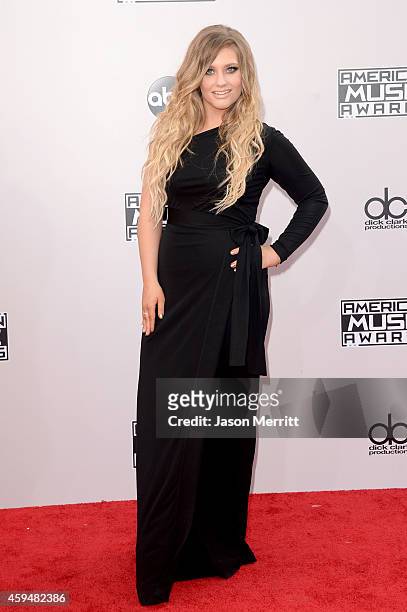 Singer Ella Henderson attends the 2014 American Music Awards at Nokia Theatre L.A. Live on November 23, 2014 in Los Angeles, California.