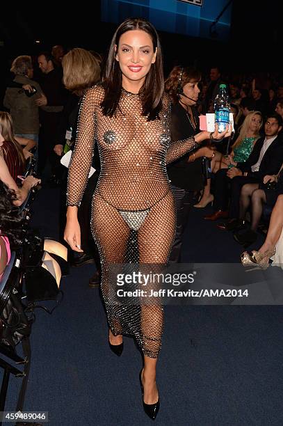 Singer Bleona Qereti attends the 2014 American Music Awards at Nokia Theatre L.A. Live on November 23, 2014 in Los Angeles, California.