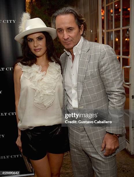 Adriana De Moura and Frederic Marq attends Gilt City Celebrates The Launch Of Andy Cohen's New Book, The Andy Cohen Diaries on November 23, 2014 in...