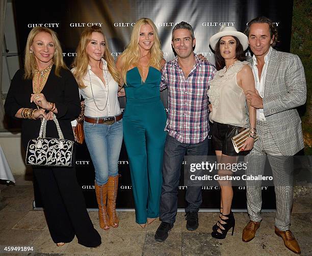 Lea Black,Marysol Patton,Alexia Echevarria,Andy Cohen,Adriana De Moura and Frederic Marq attends Gilt City Celebrates The Launch Of Andy Cohen's New...