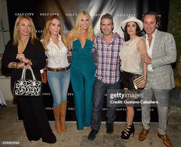 Lea Black,Marysol Patton,Alexia Echevarria,Andy Cohen,Adriana De Moura and Frederic Marq attends Gilt City Celebrates The Launch Of Andy Cohen's New...