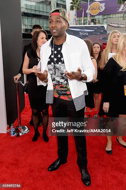 Rapper DeStorm Power attends the 2014 American Music Awards at Nokia Theatre L.A. Live on November 23, 2014 in Los Angeles, California.