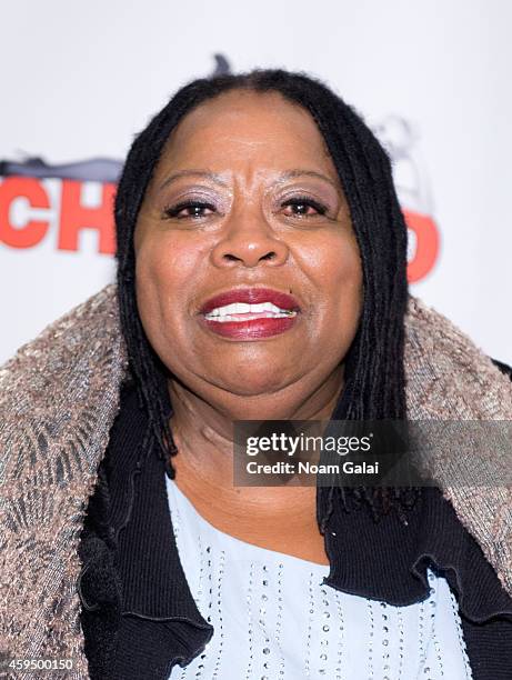 Actress Carol Woods attends the 7,486th performance of 'Chicago', the second longest running Broadway show of all time at Ambassador Theater on...