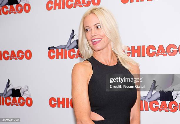 Lisa O'Hurley attends the 7,486th performance of 'Chicago', the second longest running Broadway show of all time at Ambassador Theater on November...