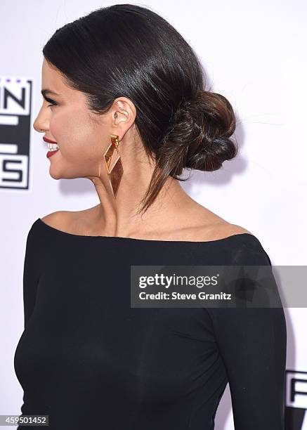 Selena Gomez arrives at the 2014 American Music Awards - Arrivals at Nokia Theatre L.A. Live on November 23, 2014 in Los Angeles, California.