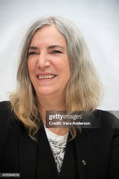 Patti Smith at the Ritz Carlton Hotel on November 22, 2014 in New York City.