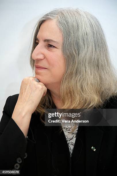 Patti Smith at the Ritz Carlton Hotel on November 22, 2014 in New York City.