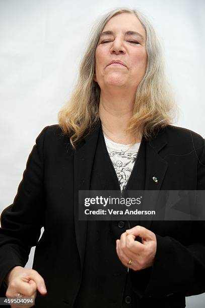 Patti Smith at the Ritz Carlton Hotel on November 22, 2014 in New York City.