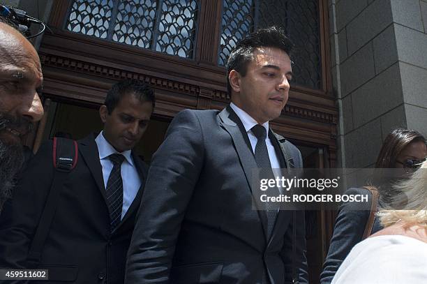 Preyen Dewani, brother of British murder accused, Shrien Dewani, leaves the Western Cape High court, after attending the his brother's trial on...