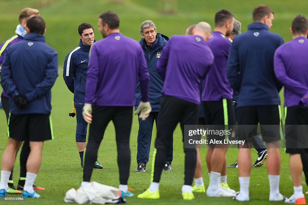 Manchester City Training and Press Conference