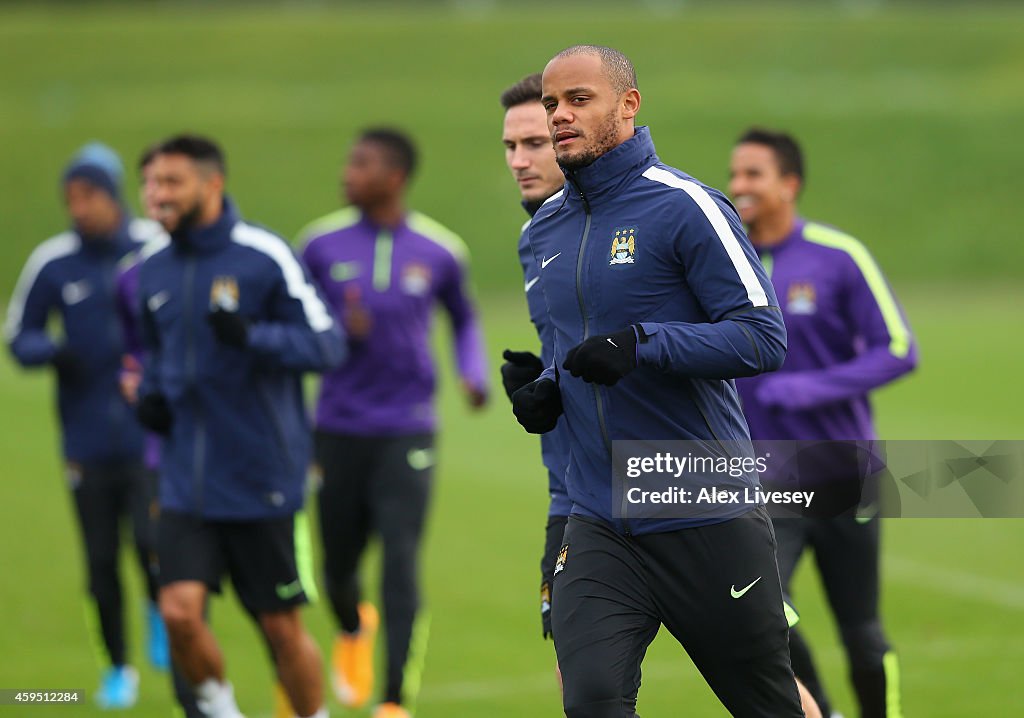 Manchester City Training and Press Conference