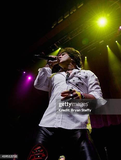 Singer Terry Ilous of Great White performs during The 5th annual Vegas Rocks! Magazine Music Awards at The Pearl Concert Theater at the Palms Casino...