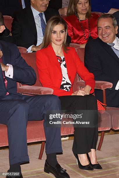 Queen Letizia of Spain attends the CSIC 75th anniversary event on November 24, 2014 in Madrid, Spain.