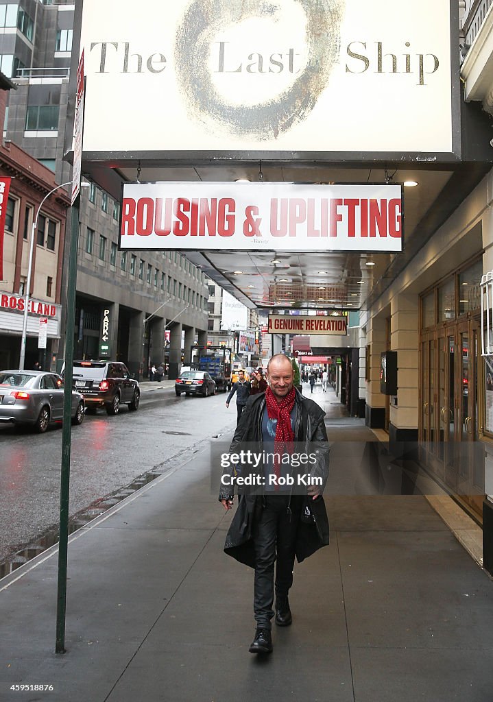 "The Last Ship" On Broadway - Sting And Jeffrey Seller Media Call