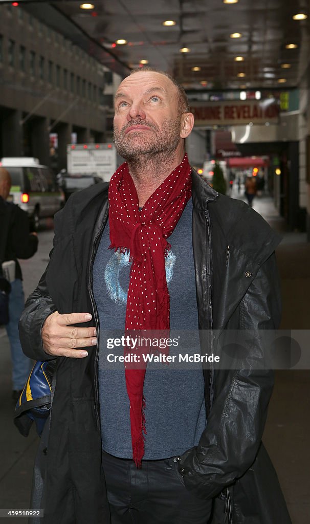 "The Last Ship" On Broadway - Sting And Jeffrey Seller Media Call