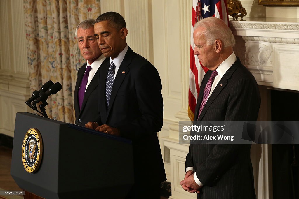 Obama Announces Resignation Of Chuck Hagel As Defense Secretary