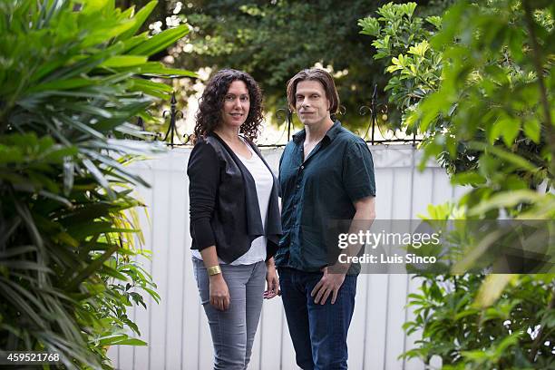 Makers of the documentary 'The Dog' Allison Berg, Frank Keraudren are photographed for Los Angeles Times on July 21, 2014 in West Hollywood,...