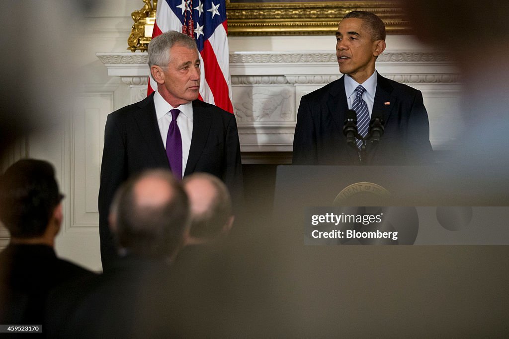 President Obama Announces Chuck Hagel Resigning As Defense Secretary