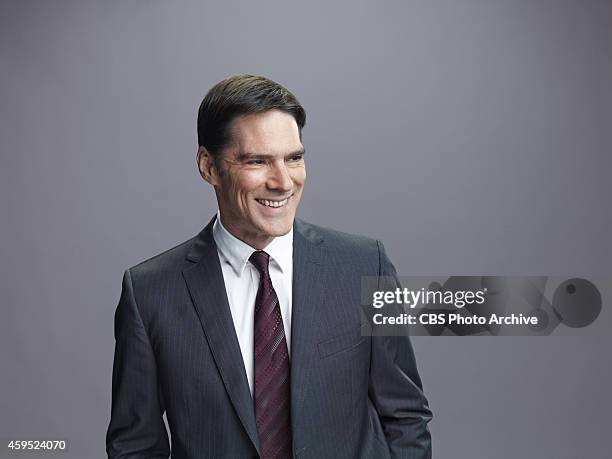 Criminal Minds -- Thomas Gibson plays Aaron Hotchner, a strong profiler who is able to gain people's trust and unlock their secrets.