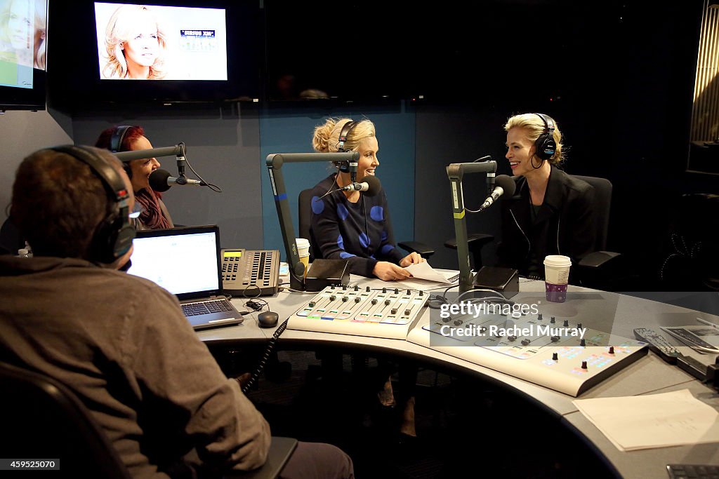 Jenny McCarthy Hosts Her SiriusXM Show "Dirty, Sexy, Funny With Jenny McCarthy" Live From The SiriusXM Studios In Los Angeles