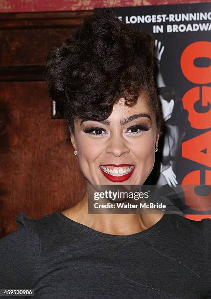 Kelcy Ann Griffin attends the celebration party for 'Chicago' as it becomes the 2nd longest show in Broadway History at the Ambassador Theatre on...