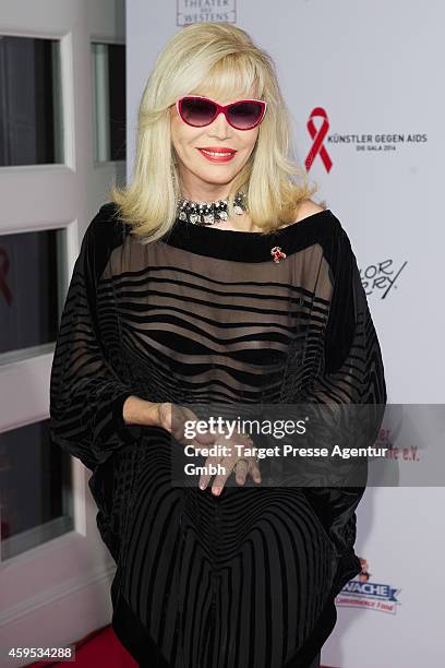 Amanda Lear attends the Artists Against Aids Gala 2014 at Theater des Westens on November 24, 2014 in Berlin, Germany.